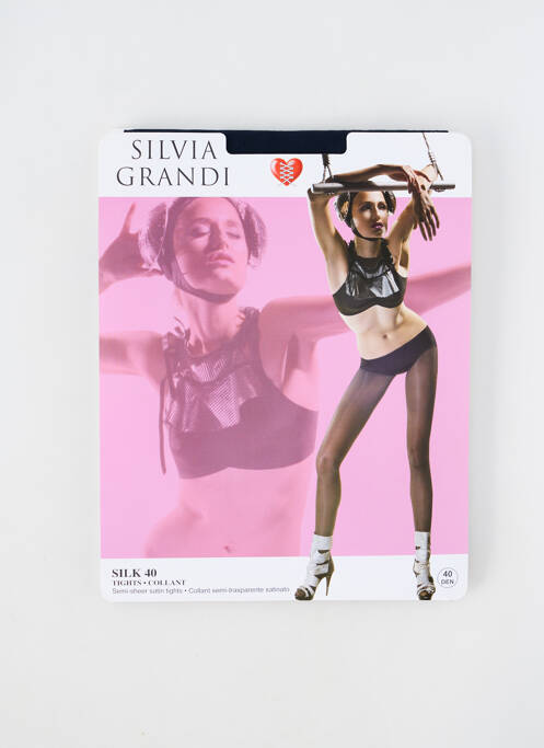 Collants bleu SILVIA GRANDI pour femme