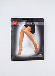 Collants stretch noir SILVIA GRANDI femme