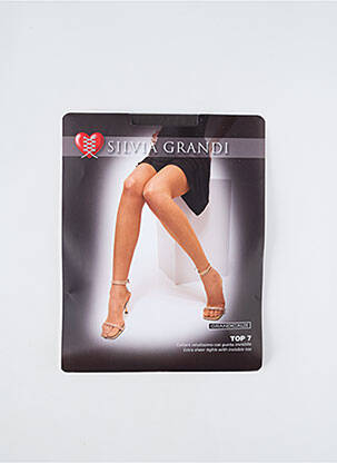 Collants stretch gris SILVIA GRANDI femme