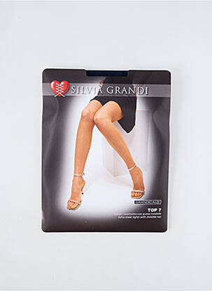 Collants stretch bleu SILVIA GRANDI femme
