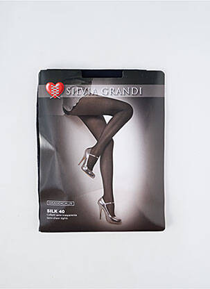 Collants stretch bleu SILVIA GRANDI femme
