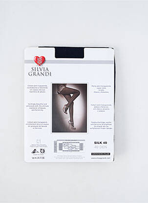 Collants stretch bleu SILVIA GRANDI femme
