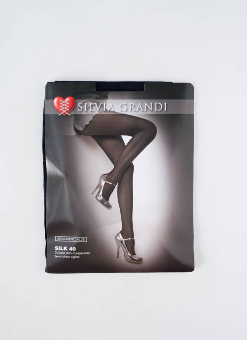 Collants bleu SILVIA GRANDI femme