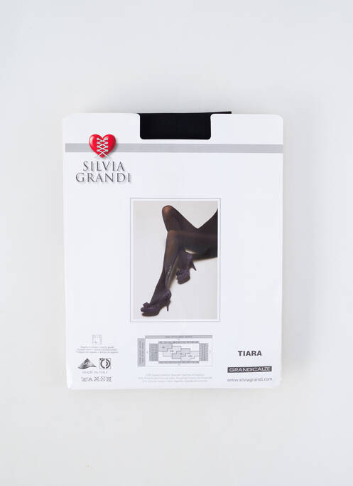Collants noir SILVIA GRANDI pour femme