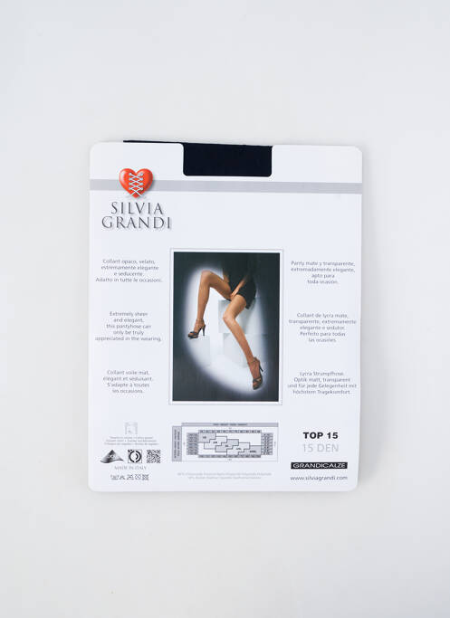 Collants bleu SILVIA GRANDI pour femme