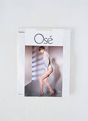 Collants imprimé fantaisie chair OSÉ femme