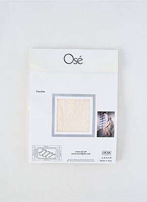 Collants imprimé fantaisie chair OSÉ femme