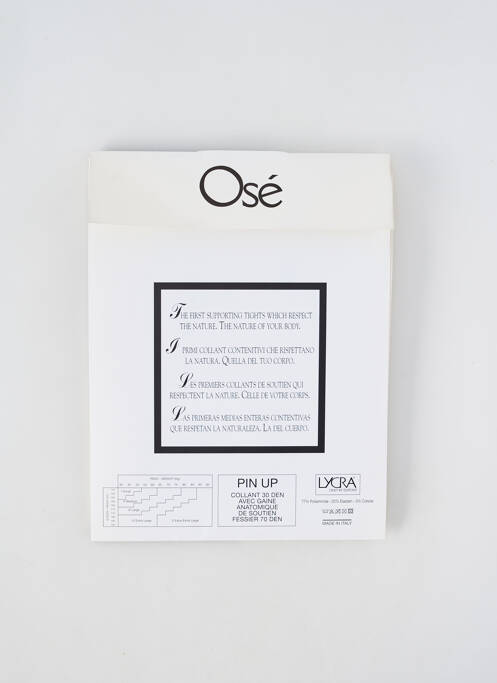 Collants gris OSÉ pour femme