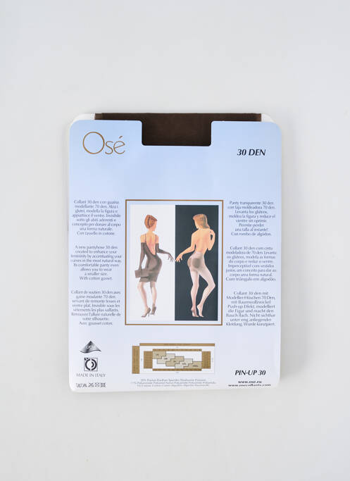 Collants marron OSÉ pour femme