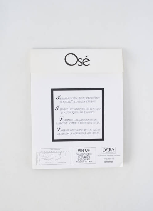 Collants marron OSÉ pour femme