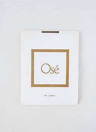 Collants imprimé fantaisie marron OSÉ femme