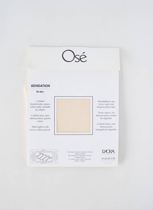 Collants beige OSÉ pour femme