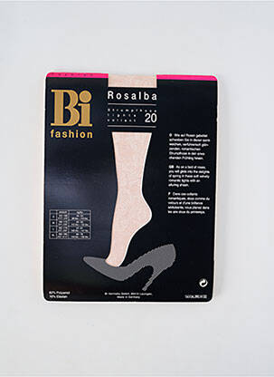 Collants imprimé fantaisie beige BI FASHION femme