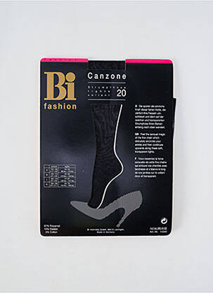 Collants imprimé fantaisie noir BI FASHION femme