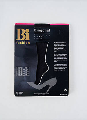 Collants imprimé fantaisie noir BI FASHION femme