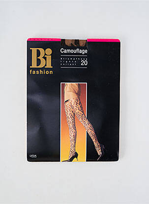 Collants imprimé fantaisie marron BI FASHION femme