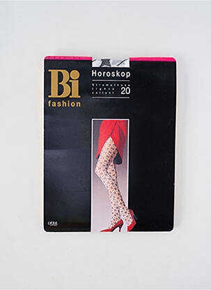 Collants imprimé fantaisie blanc BI FASHION femme