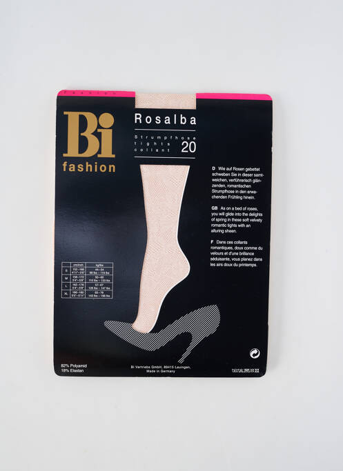 Collants beige BI FASHION pour femme