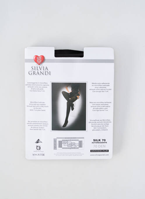 Bas marron SILVIA GRANDI pour femme