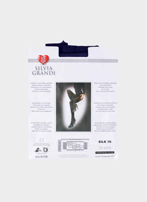 Collants bas/collant bleu SILVIA GRANDI femme