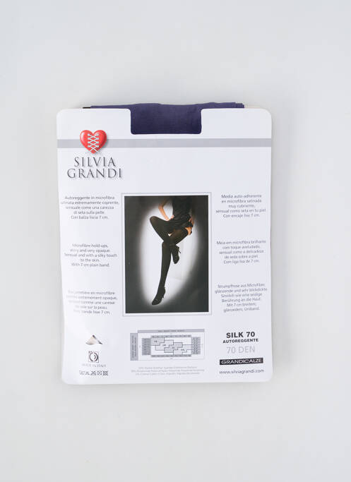 Bas bleu SILVIA GRANDI pour femme