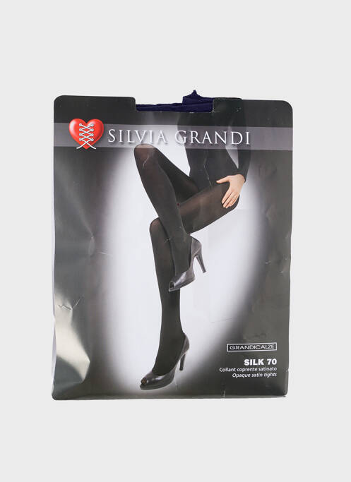 Collants bleu SILVIA GRANDI femme