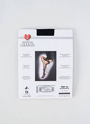 Bas stretch bleu SILVIA GRANDI femme