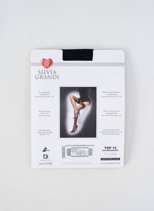 Bas bleu SILVIA GRANDI pour femme