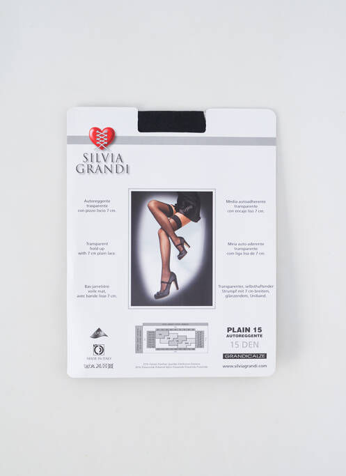 Bas gris SILVIA GRANDI pour femme