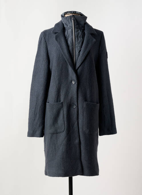 Manteau long coupe cintrée sans capuche gris CECIL femme