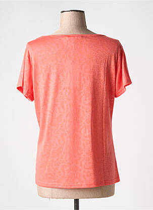 T-shirt col v manches courtes orange ESPRIT DE LA MER femme