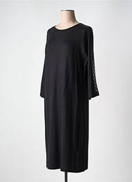 Robe mi-longue manches 3/4 manches 3/4 noir CECIL femme