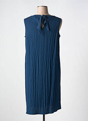 Robe mi-longue coupe fluide sans manche bleu CECIL femme