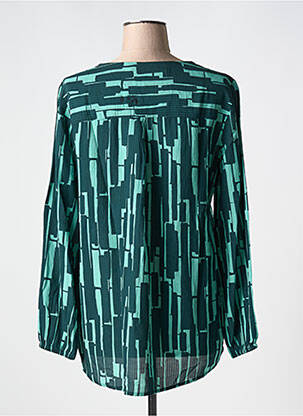 Blouse imprimé fantaisie manches longues vert CECIL femme