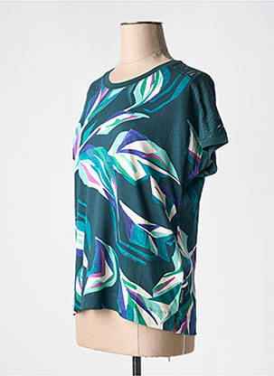 T-shirt stretch manches courtes vert CECIL femme