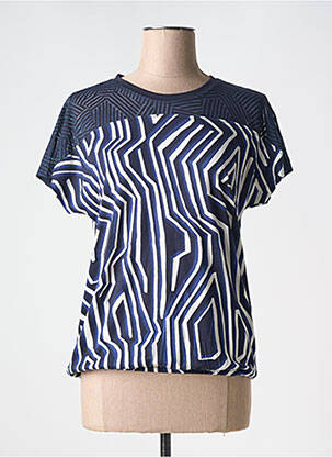 T-shirt stretch manches courtes bleu CECIL femme