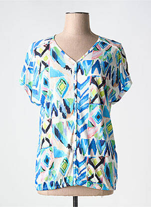 T-shirt imprimé fantaisie manches courtes bleu CECIL femme