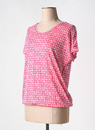 T-shirt imprimé fantaisie manches courtes rose CECIL femme