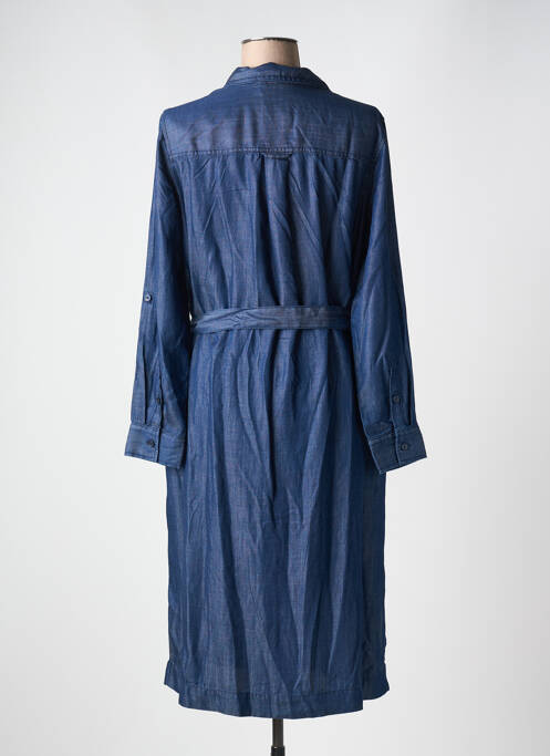 Robe mi-longue manches longues manches longues bleu CECIL femme