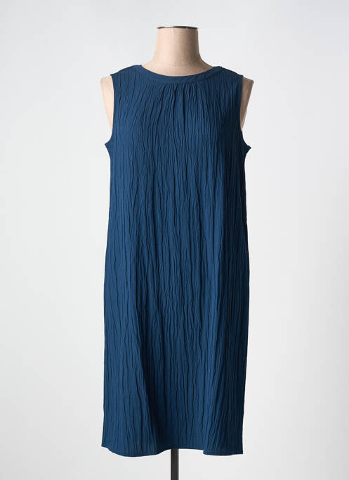 Robe mi-longue coupe fluide sans manche bleu CECIL femme