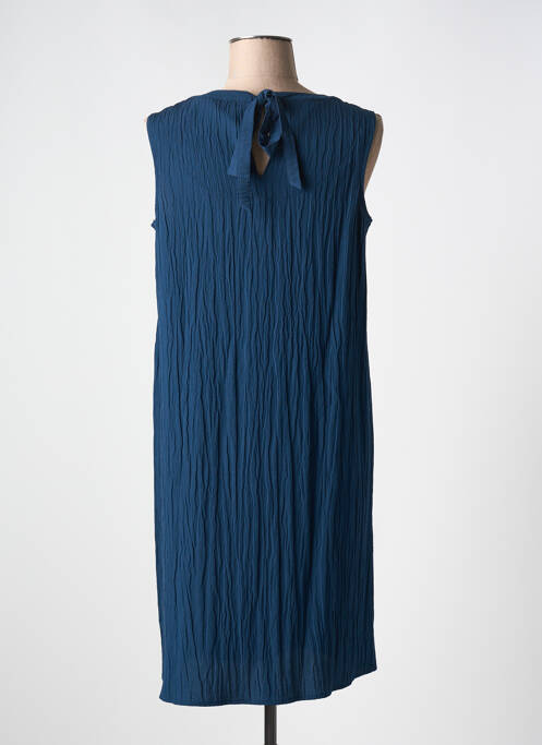 Robe mi-longue coupe fluide sans manche bleu CECIL femme