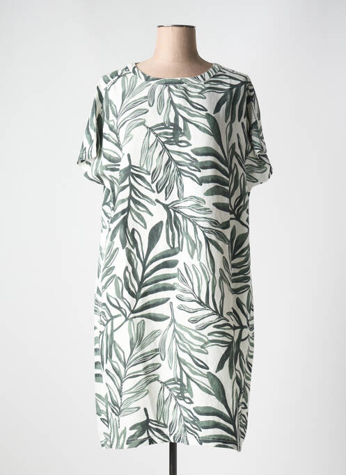 Robe mi-longue vert CECIL pour femme