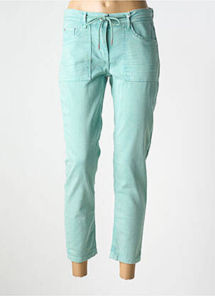 Pantalon 7/8 stretch taille normale vert CECIL femme