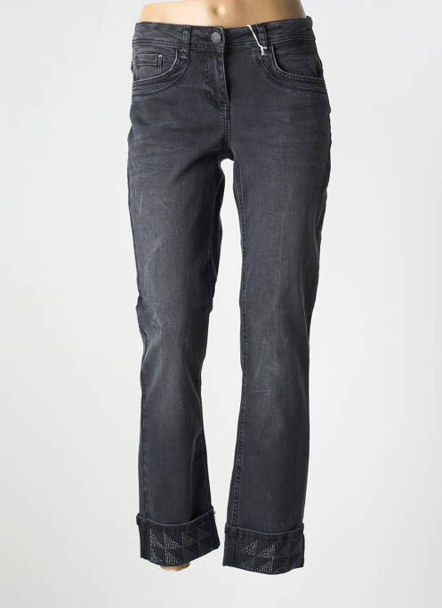 Jeans coupe slim gris CECIL pour femme