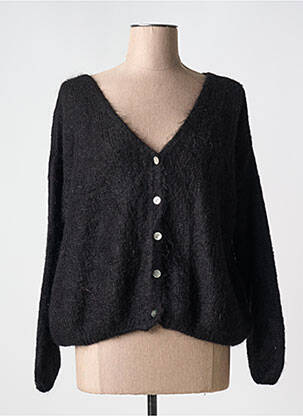 Gilet manches longues noir BLEU MARIN pour femme
