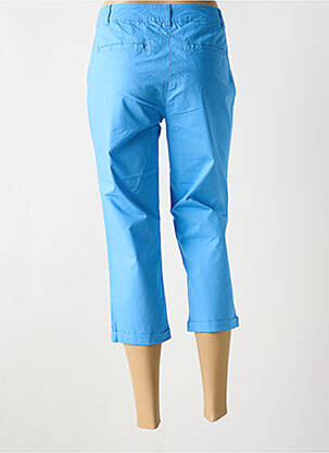 Pantacourt tissage popeline taille normale bleu BASTINGAGE femme