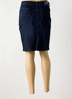 Jupe mi-longue stretch bleu CECIL femme