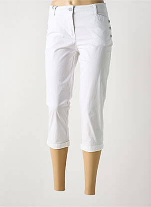 Pantacourt blanc BASTINGAGE pour femme