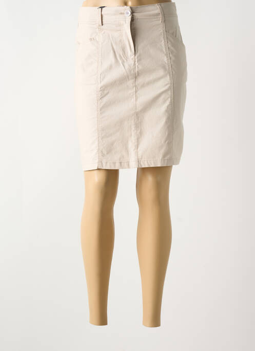 Jupe courte beige ESPRIT DE LA MER pour femme