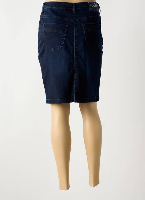 Jupe mi-longue bleu CECIL pour femme